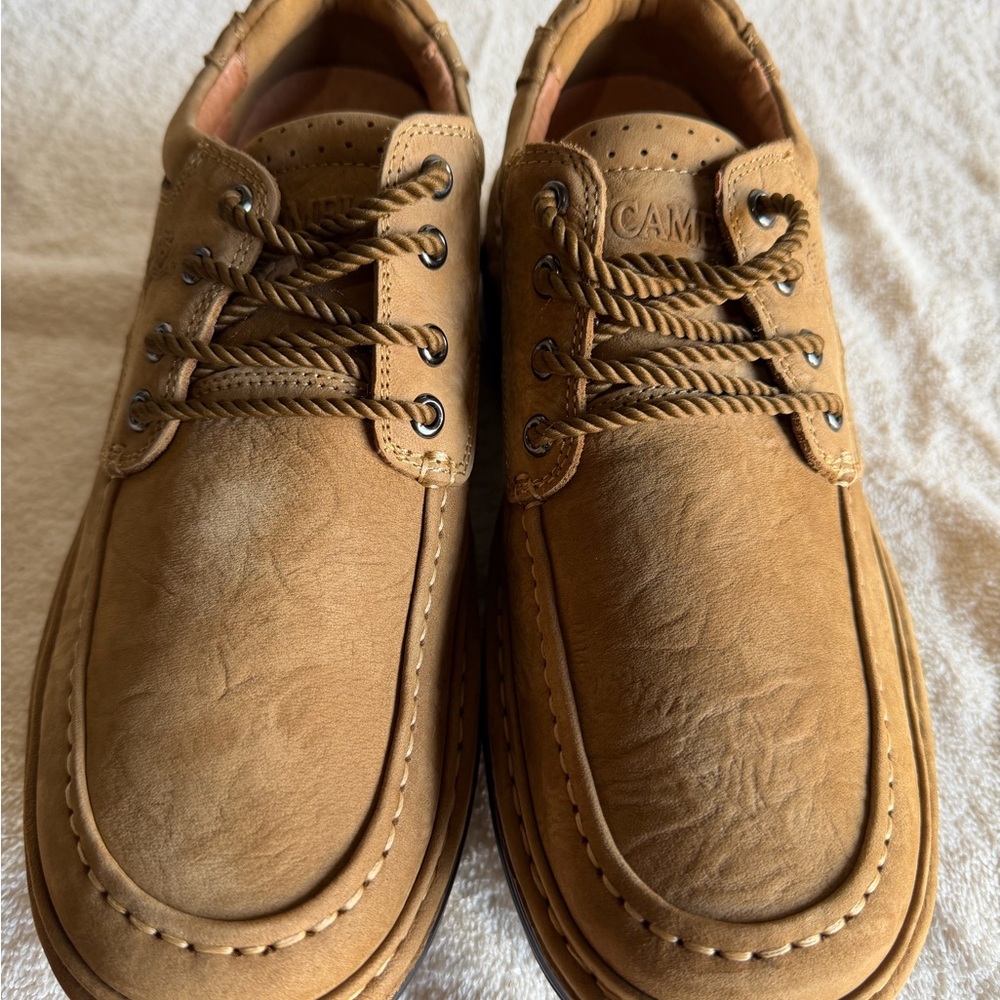 Camel Men's Tan Leather Shoes